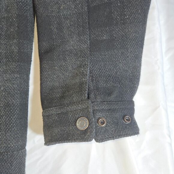 Cinch Men's Black Plaid Conceal Carry Wool Trucker Jacket MWJ1074004 2XXL Clean - Picture 5 of 16